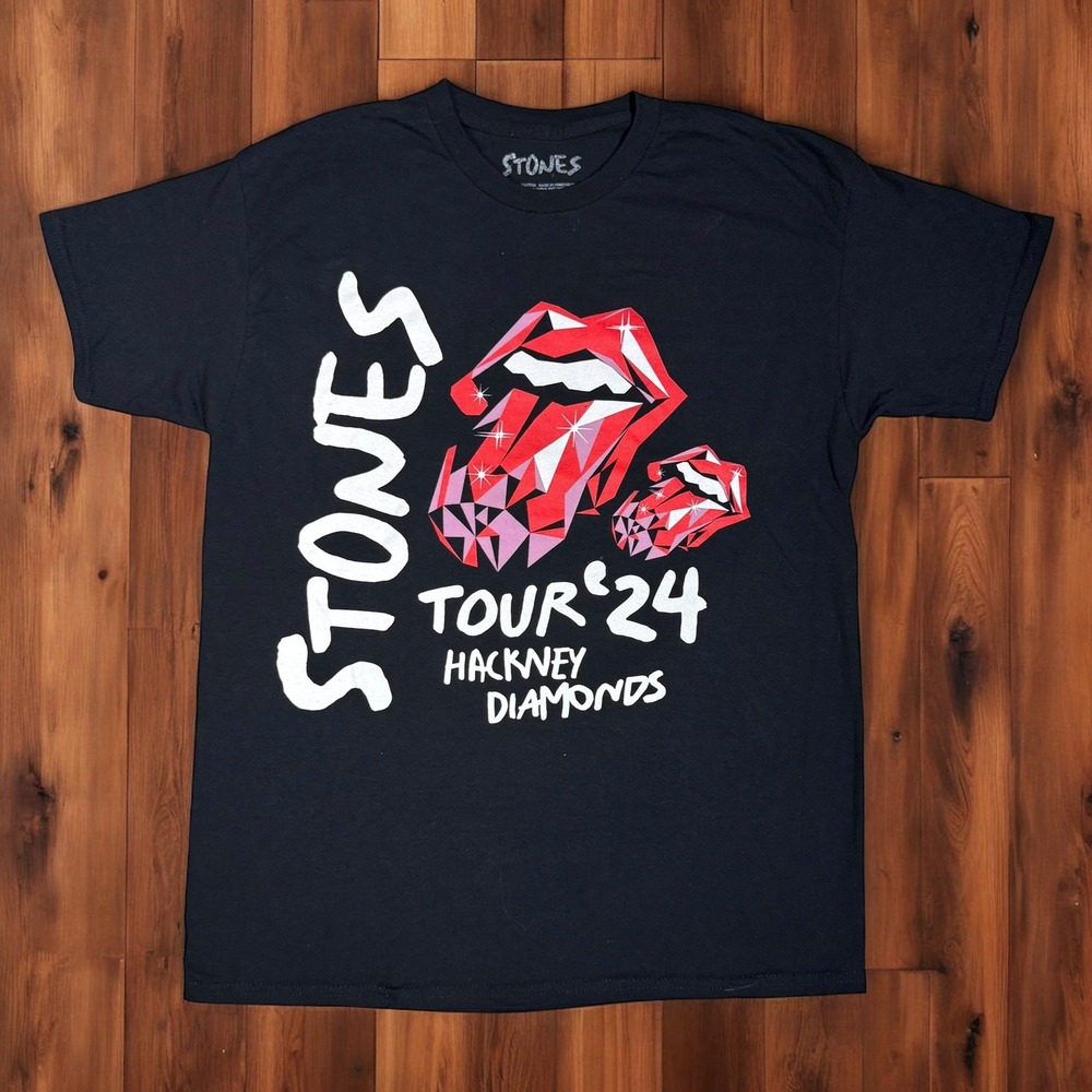The Rolling Stones Hackney Diamonds Official 2024 Tour Schedule List‎ T-Shirt